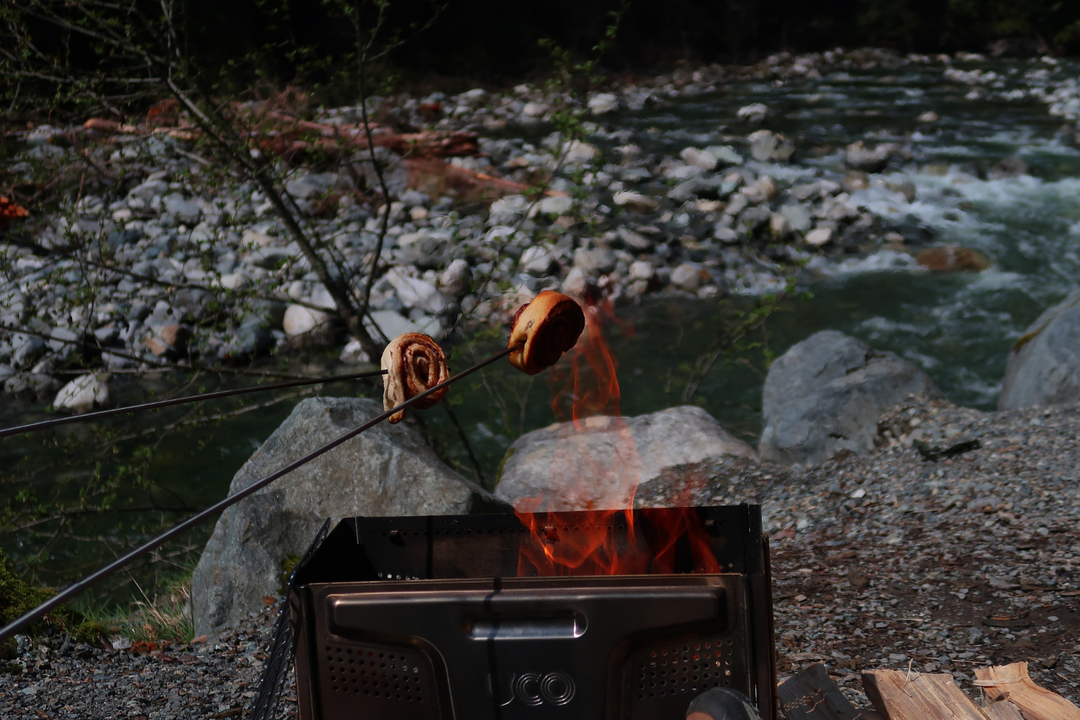Campfire Cinnamon Rolls on Roasting Forks: Easy Camping Dessert Recipe