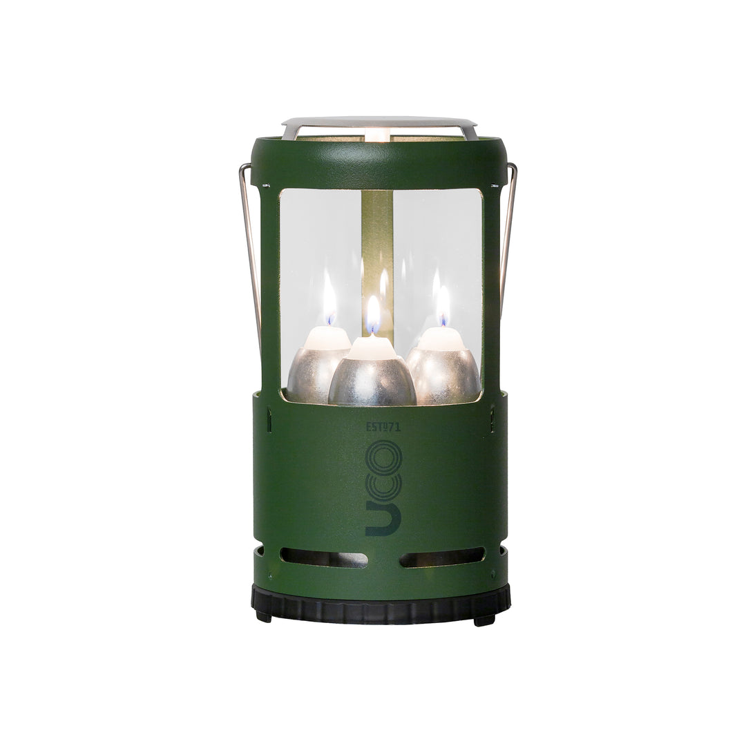 UCO Candlelier Candle Lantern – Triple Candle Emergency Light for Camping & Power Outages_UCO Forest Green Candlelier Candle Lantern