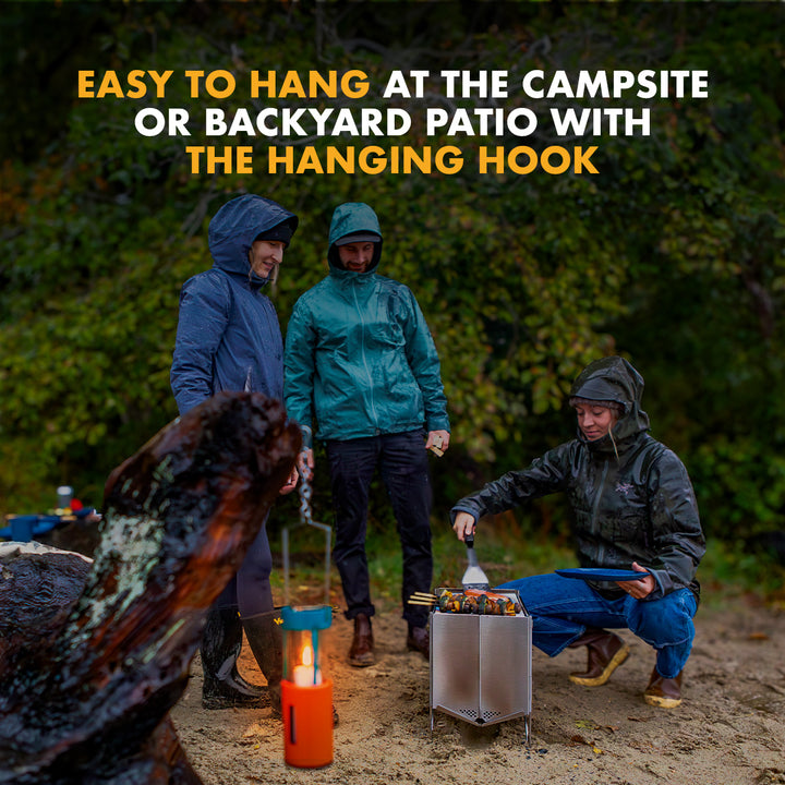 Collapsible UCO Original Candle Lantern emergency light as essential camping gear