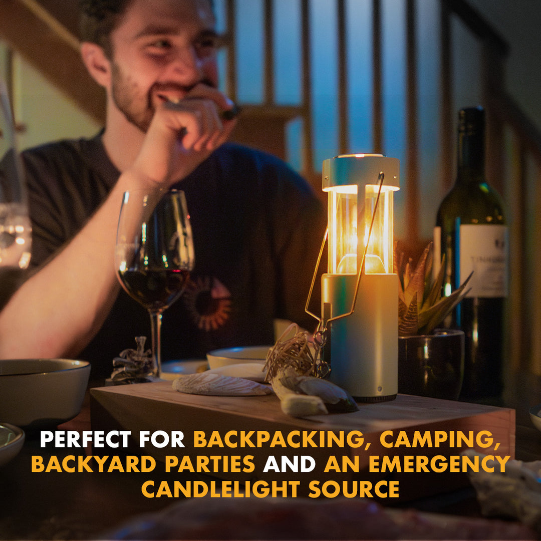 UCO Candle Lantern collapsible aluminum body with 12-hour emergency candle