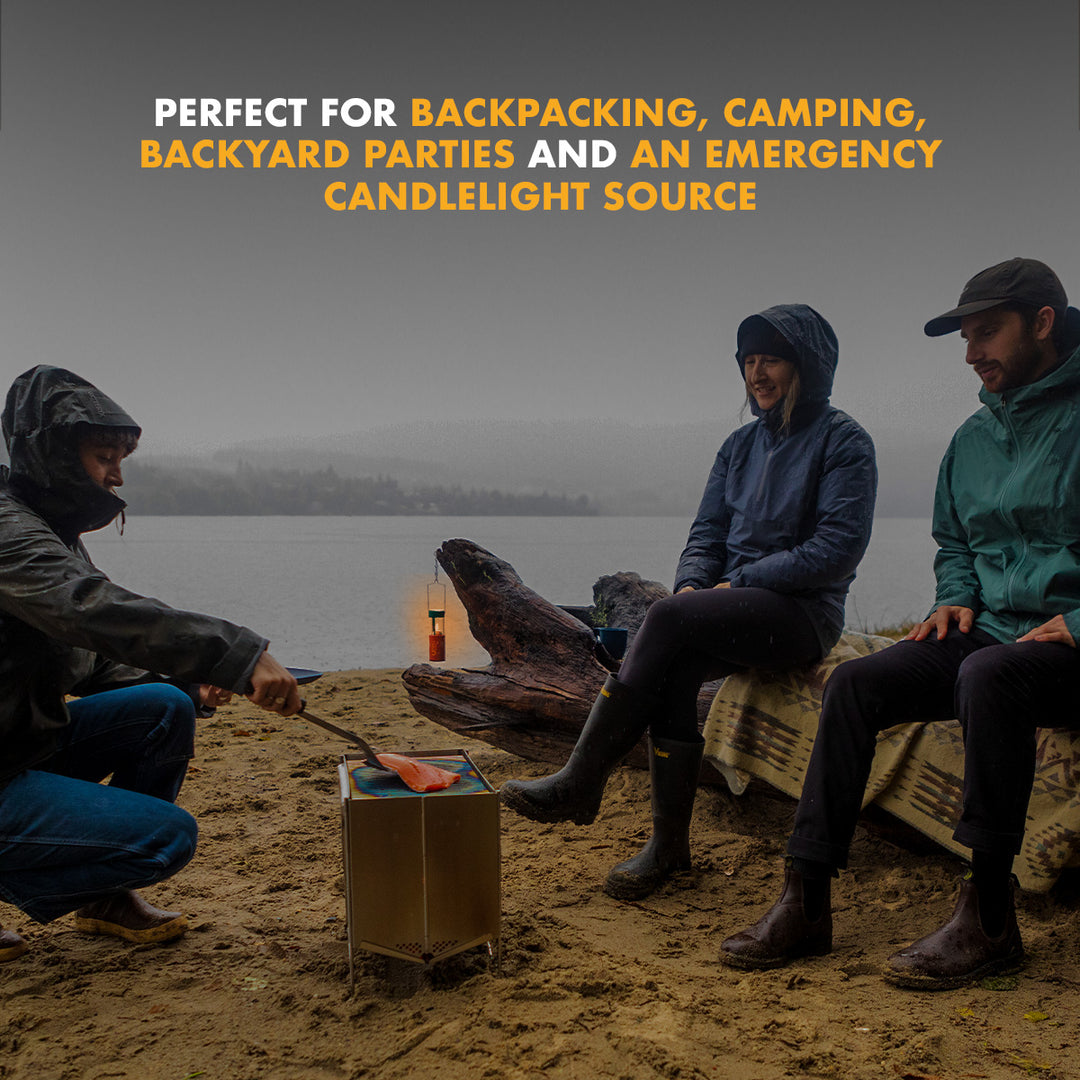 UCO Candle Lantern collapsible aluminum body with 12-hour emergency candle