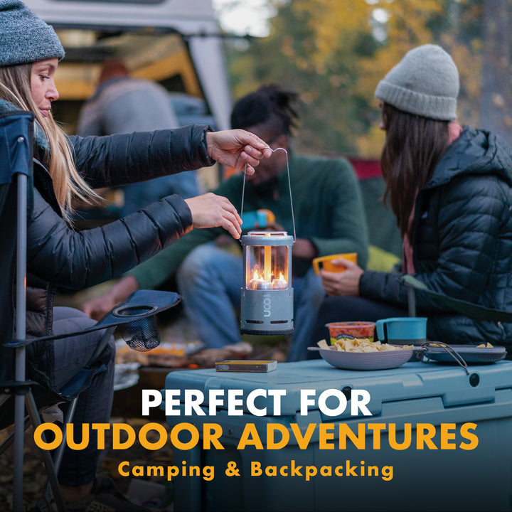 UCO Candlelier Candle Lantern featuring 3 emergency long burning candles for power outages and hurricane kits