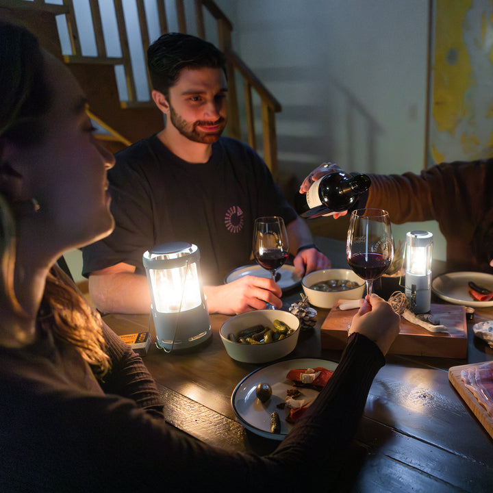 UCO Candlelier Candle Lantern using emergency long burning candles as a windproof collapsible lantern for survival and emergencies