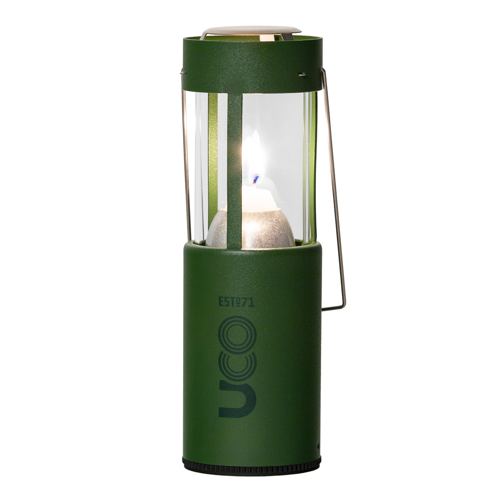UCO_Original_Candle_Lantern_with_emergency_candle_for_camping_gear_and_prepping_Forest Green_Candle_Lantern