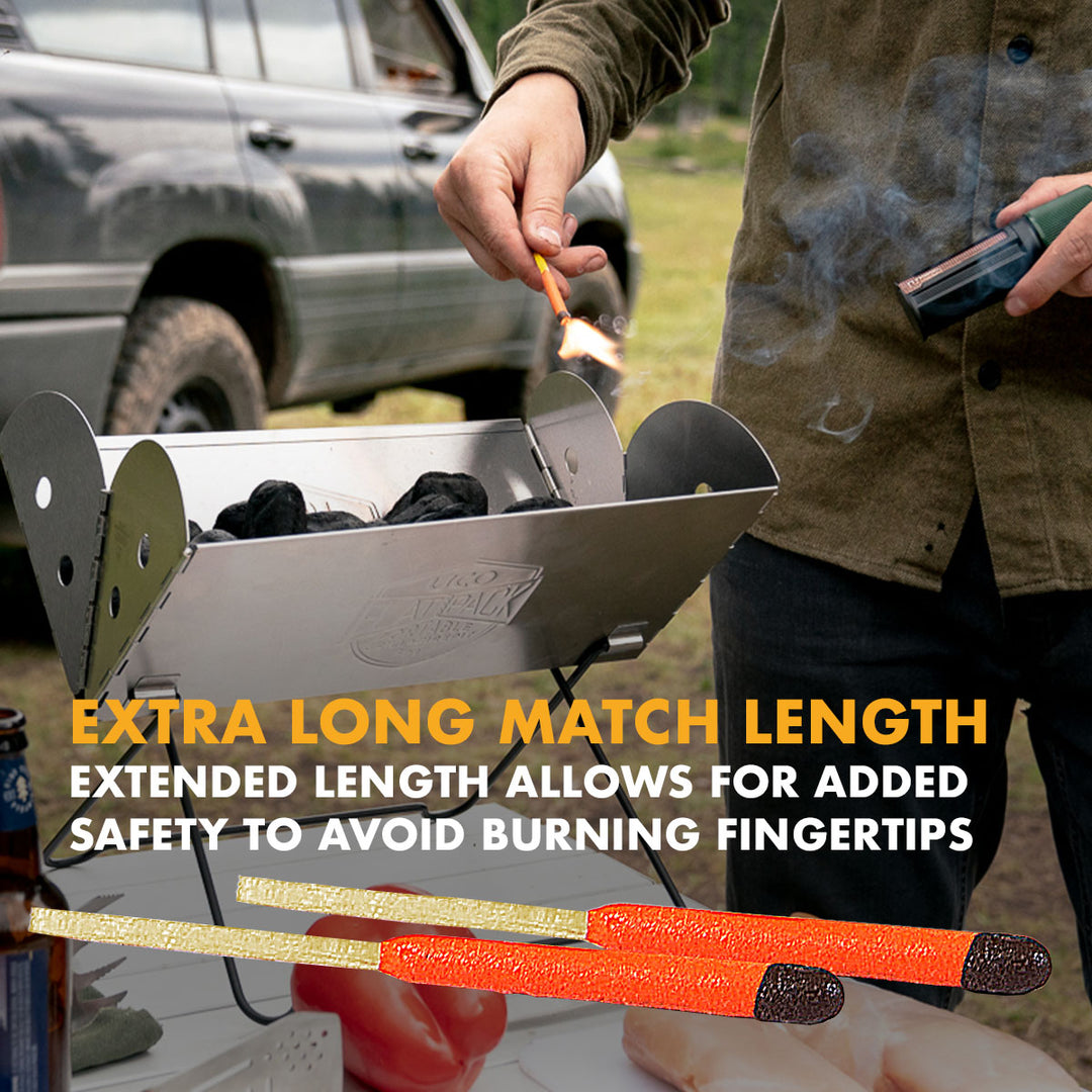 UCO Stormproof Matches for emergency preparedness home kits and fire starter use during tornadoes, earthquakes, blackouts, or camping off-grid