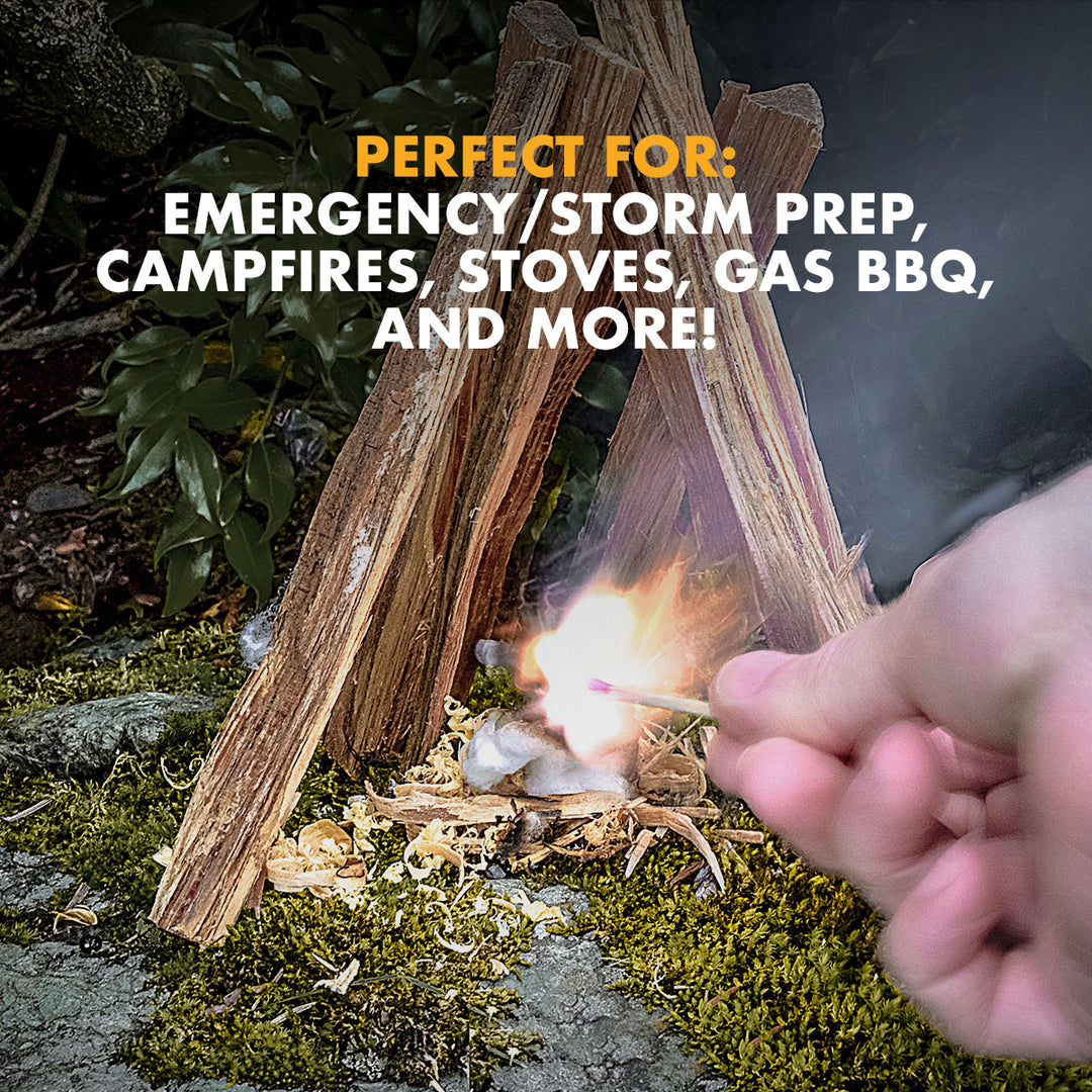 UCO Stormproof Matches waterproof windproof long-burning survival matches perfect for emergency supplies in car, camping, and natural disaster prep