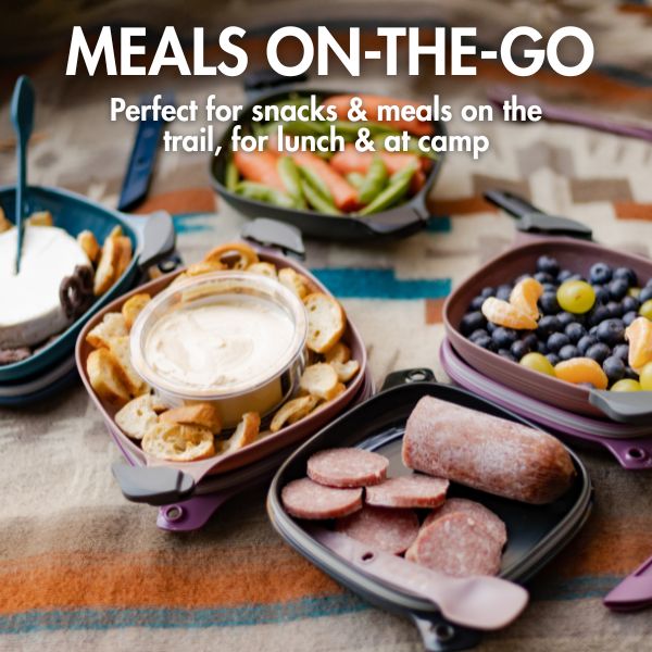 Lightweight sustainable mess kit for camping 1 person