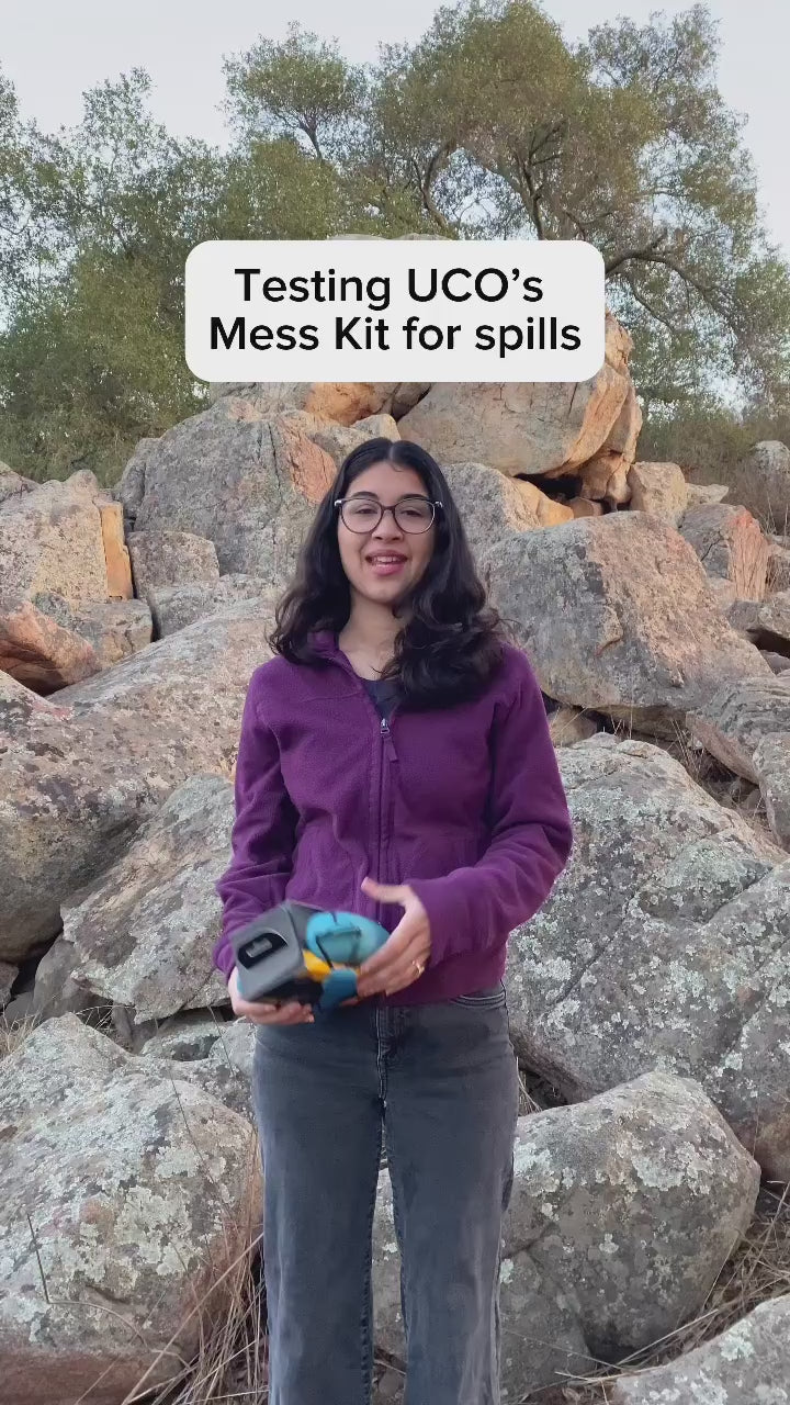 UCO 6-piece camping mess kit for hiking, camping, and travel