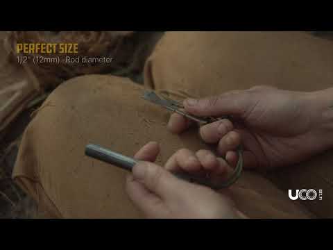 Titan fire striker with built-in paracord tinder for emergencies